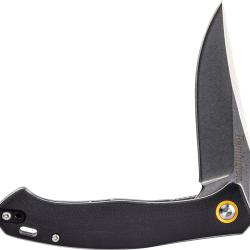 Couteau Pliant Remington EDC Lame Inox Clip Point Manche Micarta Noir Linerlock R15732
