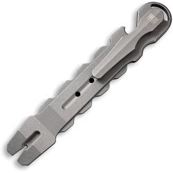 Multi-Outil Pied-de-Biche D&eacute;capsuleur Titane Stonewash Clip WE Knife Gesila WEA08B