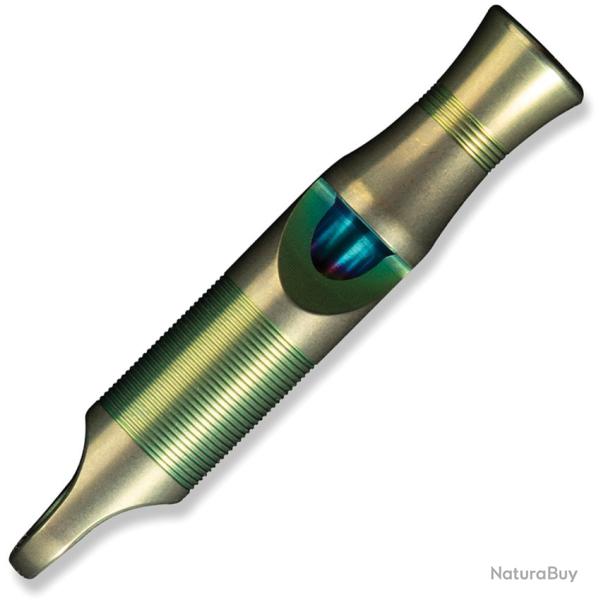 Sifflet de Survie Titane Anodis� Vert Cordon Paracorde WE Knife WEA05CP