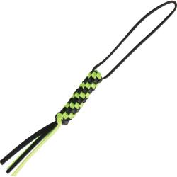 Dragonne Paracorde Tress&eacute;e Noire et Verte pour Couteau WE Knife WEA03A