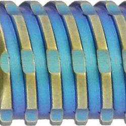Perle de Dragonne Titane Bleu pour Couteau et Paracorde WE Knife Bead WEA02C