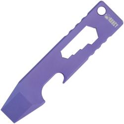 Multi-Outil Pied-de-Biche Titane Bleu-Violet D&eacute;capsuleur Porte-Embout Kubey KUB507C