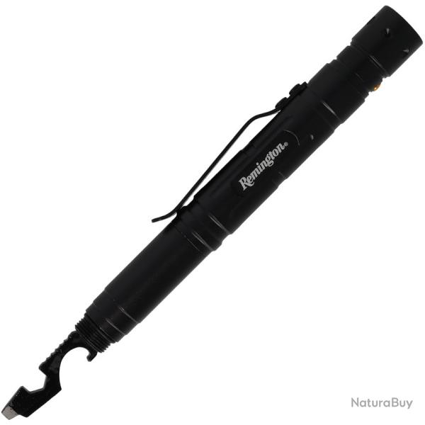 Stylo de Survie Multi-Outils Lampe Scie Brise-Vitre Aluminium Noir Remington R15677