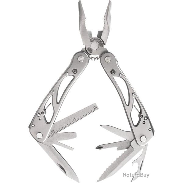Pince Multi-Outils Winchester Winframe 9 Outils Scie Lame Manche Aluminium Gris Embouts G3432