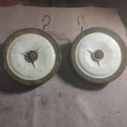 Roues pleines ancienne de motoculteur / motobineuse / tondeuse ect..