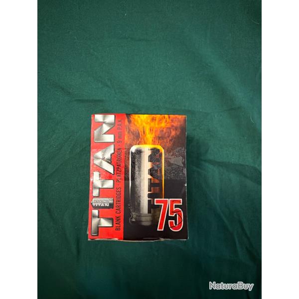 Cartouches � blanc Titan 9mm P.A.K. 73 unit�s