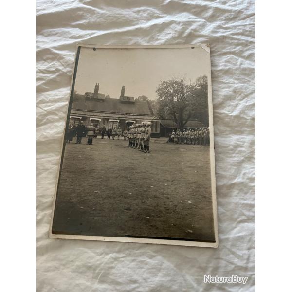Photo ancienne Prise d'armes militaire � Arras Pas de Calais en pr�sence de Catoire