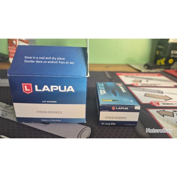 Munition Lapua longue range 22lr