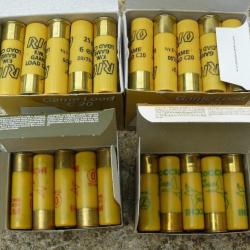LOT de 70 Cartouches chasse cal 20 + r&eacute;ducteur