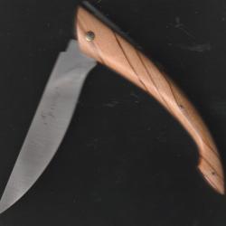 le MONNERIE superbe OLIVIER couteau GRATUIT pr&eacute;nom grav&eacute; lame couteau