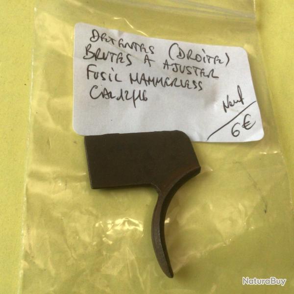VENDU PAR LE-CUIRASSIER  DETENTE DROITD BRUTE A AJUSTER   POUR FUSIL HAMMERLESS  CAL 12/16