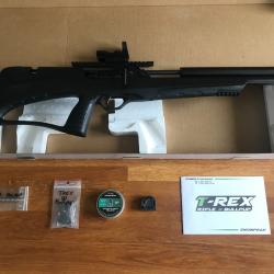 Snowpeak T-REX BULLPUP cal.6,35mm &eacute;tat neuf avec point rouge moins de 20 joules.