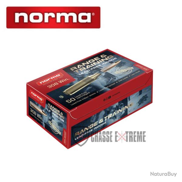 50 Munitions NORMA Range Training Cinetir 85Gr Cal 6,5x55 SE