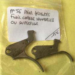 VENDU PAR LE-CUIRASSIER  N&deg; 56 PAIRE DE D&Eacute;TENTES POUR FUSIL HAMMERLESS CAL 12/16