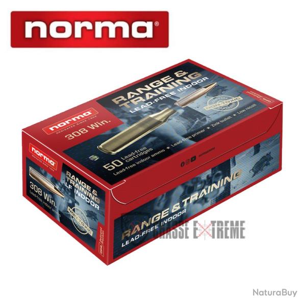 50 Munitions NORMA Range Training Cinetir 100Gr Cal 7x64