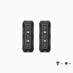 Fixation Direct To MOLLE Noir 3" - (7,62cm) La paire - Avec visserie