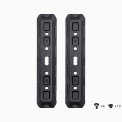 Fixation Direct To MOLLE Noir 5" - (12,7cm) La paire - Avec visserie