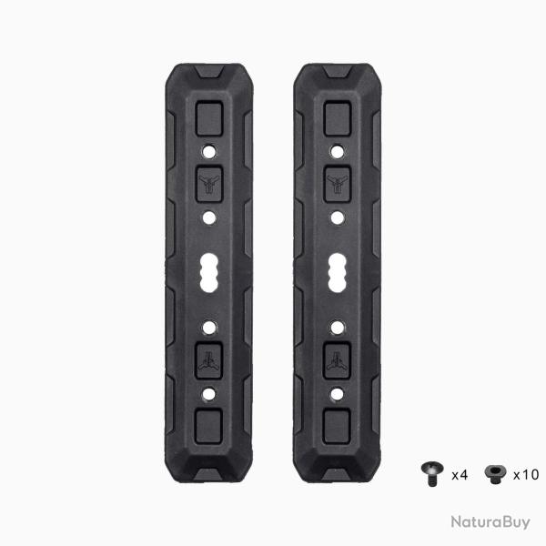 Fixation Direct To MOLLE Noir 5" - (12,7cm) La paire - Avec visserie