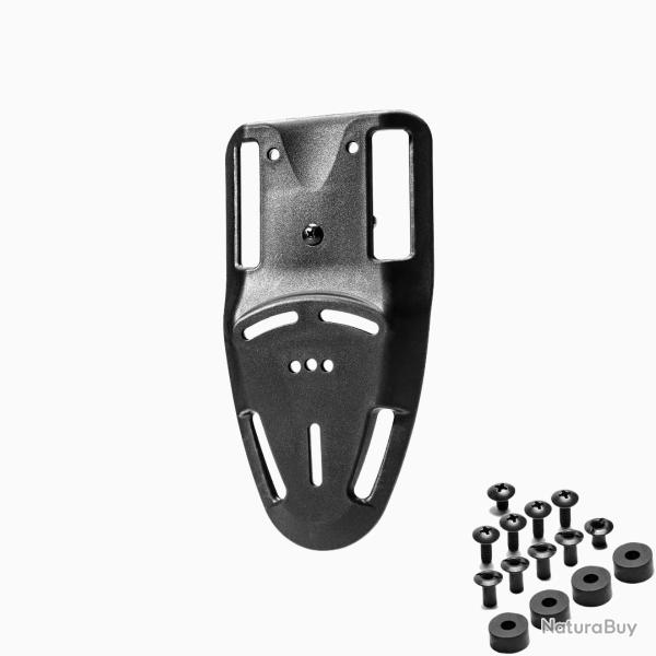 Fixation Duty Drop and Offset pour holster Noir