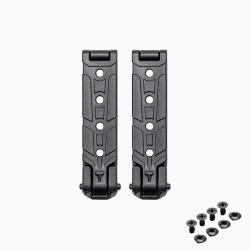 Molle-Lok Noir 3" - (7,62cm) La paire - Avec visserie