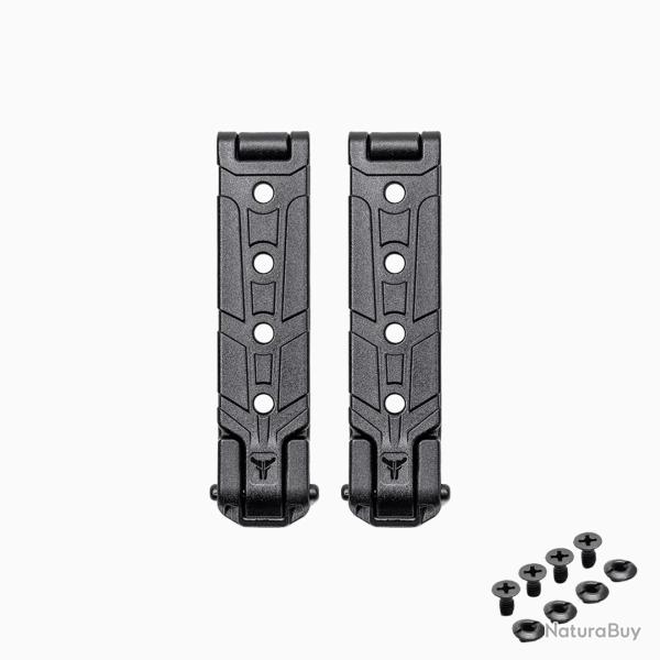 Molle-Lok Noir 3" - (7,62cm) La paire - Avec visserie