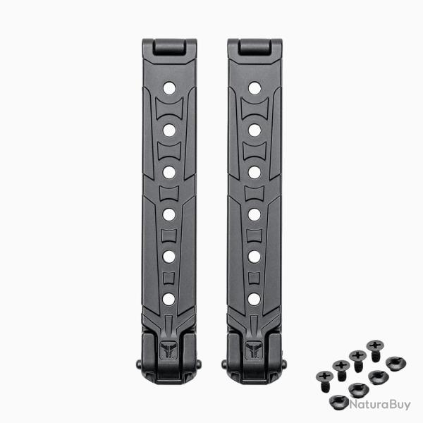 Molle-Lok Noir 5" - (12,7cm) La paire - Avec visserie