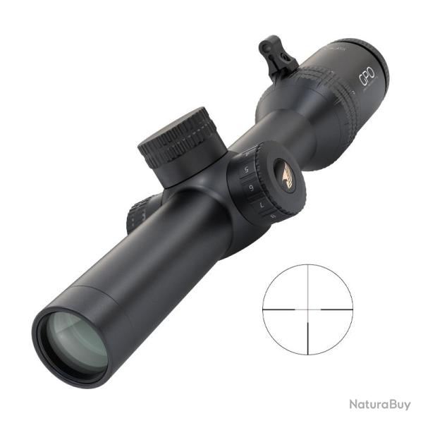 Lunette De Chasse GPO Spectra 6X - 1-6X24 - R�ticule fibre optique G4 IL SFP (MRAD)