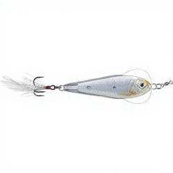 Ench&egrave;re &agrave; 1� ! Jig LIVE TARGET Flutter sardine 80 Silver pearl