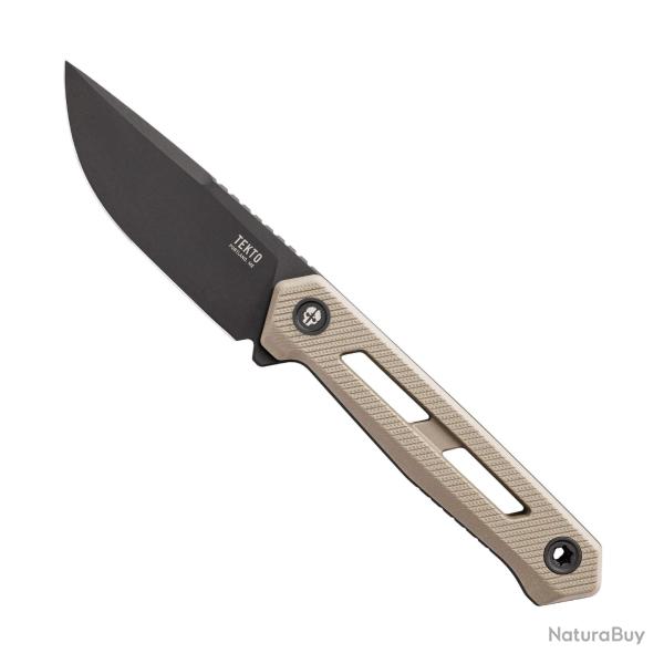 Couteau Tekto Knives X1 Atlas Lame Acier CPM MagnaCut Manche G10 Sable �tui Kydex USA TKTX1RDSMC