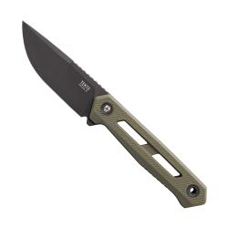 Couteau Tekto Knives X1 Atlas Lame Acier CPM MagnaCut Manche G10 Vert OD &Eacute;tui Kydex USA TKTX1RODMC