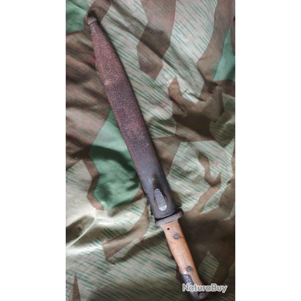 Ba�onnette allemande Mauser K98k - Seconde Guerre mondiale - 1943 - Fouille - Avec fourreau