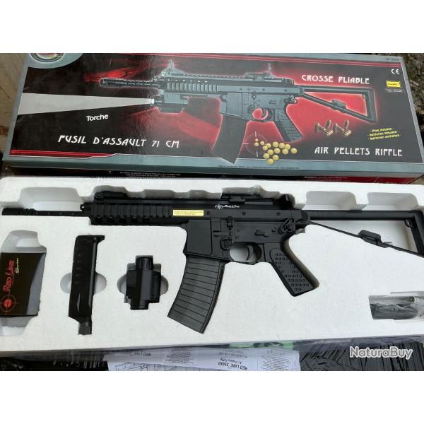 Fusil type kac airsoft spring puissance 0,850 joules