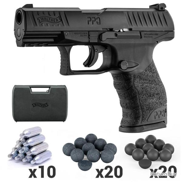 Pistolet WALTHER PPQ M2 T4E Calibre .43 D�fense et Tir de Loisir