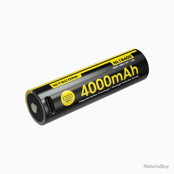 Accu NL1840R - 18650 - 4 000 mAh - USB-C