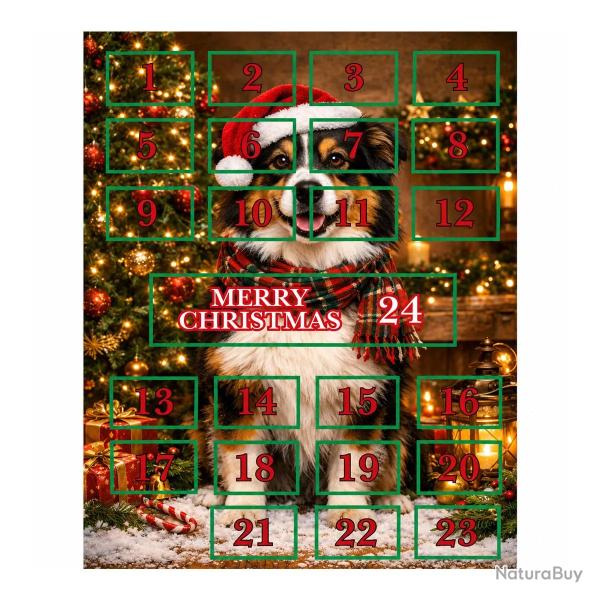 Calendrier de l'Avent No�l pour Chien - 24 Surprises Quotidiennes