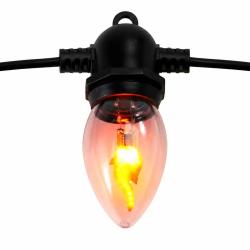 Guirlande lumineuse &agrave; effet flamme 10 LED - 360 cm