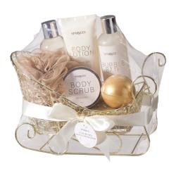 Coffret Cadeau Tra&icirc;neau Dor&eacute; - Soin Corps Luxueux 6 Pi&egrave;ces