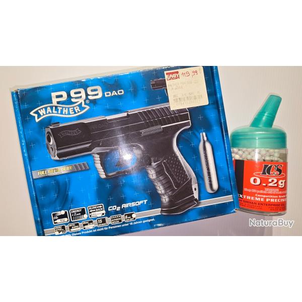Pistolet AirSOFT Walther P99 DAO