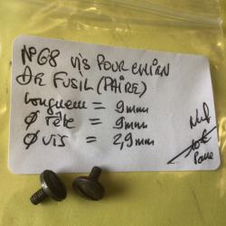 VENDU PAR LE-CUIRASSIER N&deg;68 PAIRE DE VIS POUR FUSIL &Agrave; CHIENS