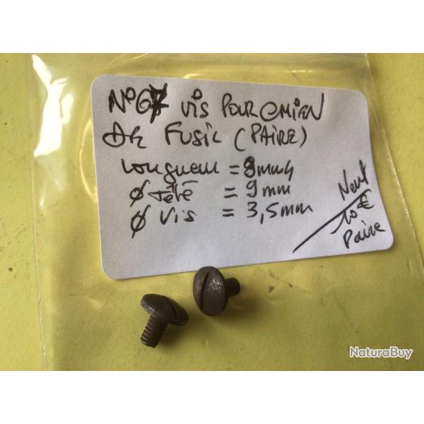 VENDU PAR LE-CUIRASSIER N�67 PAIRE DE VIS POUR FUSIL � CHIENS