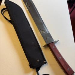 sabre Dao  &eacute;p&eacute;e lame acier inox manche bois