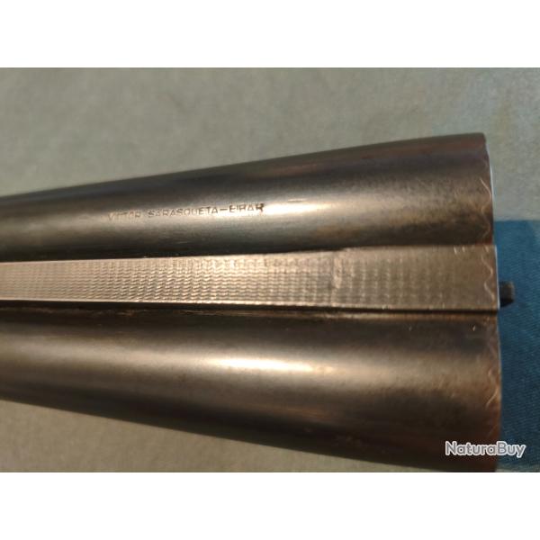 Fusils de chasse juxtapos� � platine victor Sarasqueta cal 12/70