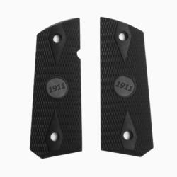 Grip crosse textur&eacute; pour 1911 Officier Noir