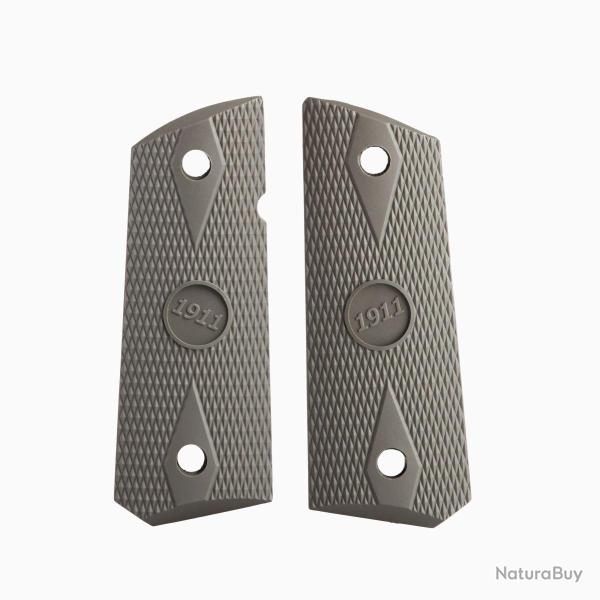 Grip crosse textur� pour 1911 Officier Olive Drab