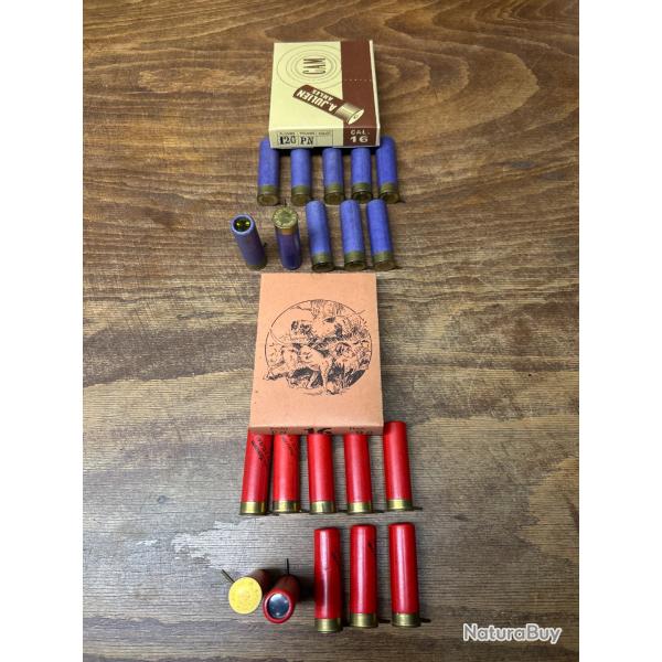 Cartouche � broche calibre 16 lot 2