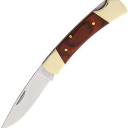 Couteau Pliant Rite Edge Lame Inox Clip Point Manche Bois Marron Lockback CN211182