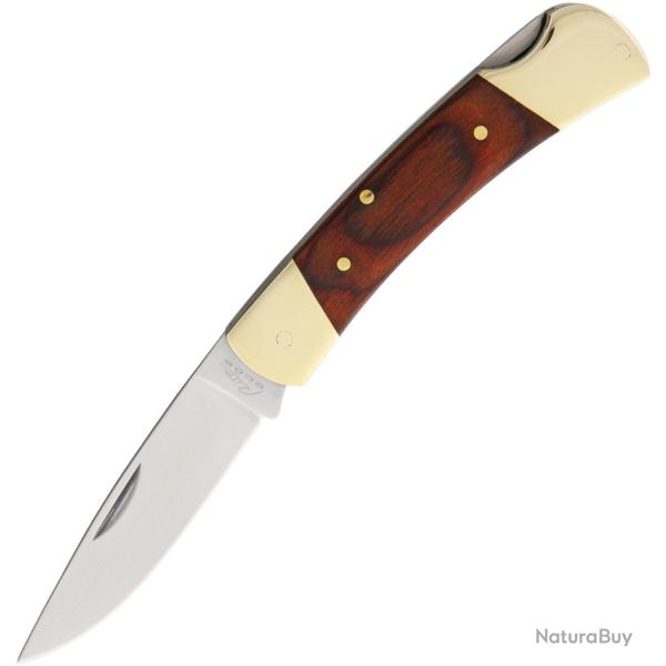 Couteau Pliant Rite Edge Lame Inox Clip Point Manche Bois Marron Lockback CN211182