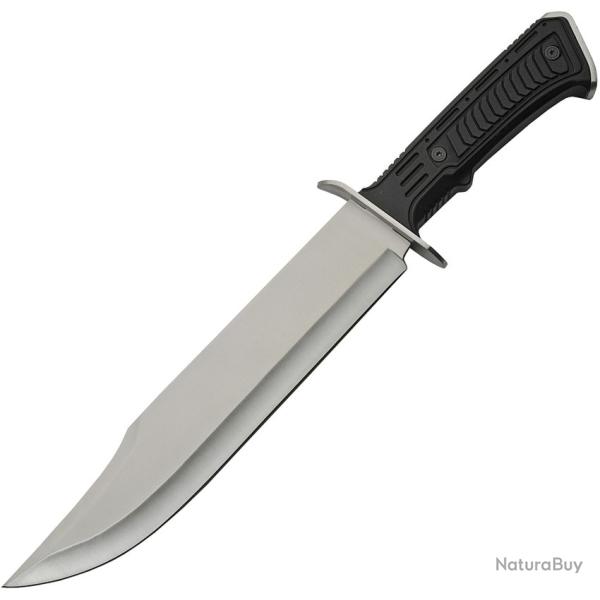 Couteau Fixe Rite Edge Tech Bowie Lame Acier 420 Clip Point Manche ABS Noir �tui Nylon CN211515SL