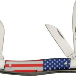 Couteau Pliant Rite Edge Stockman Flag Lame Acier 3Cr13 Manche ABS CN211582