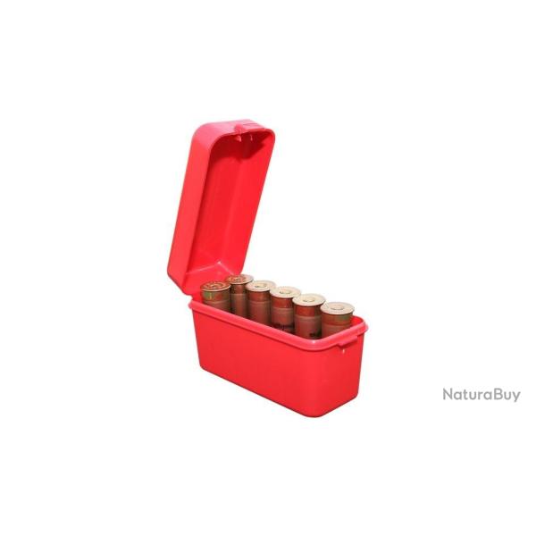 BOITE DE RANGEMENT MTM ROUGE X10 CAL 12